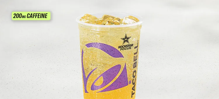 Pineapple Lime Rockstar® Energy Refresca: A refreshing pineapple lime–flavored beverage featuring Rockstar Focus Energy…