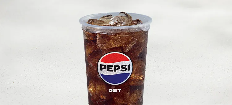 Diet Pepsi®: A crisp tasting, refreshing pop of sweet, fizzy bubbles without sugar, calories or carbs.