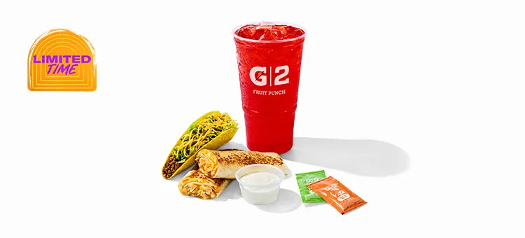 Cantina Chicken Rolled Quesadilla Combo: Includes a Cantina Chicken Rolled Quesadilla, a Jalapeño Citrus Salsa packet , an…
