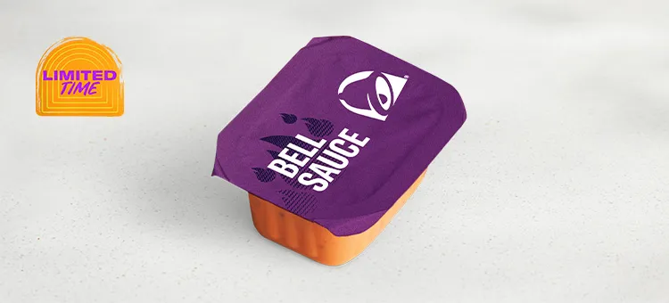 Bell Sauce Dip Sauce: Our signature tangy and savory sauce with tomatoes, mild red chiles and garlic.