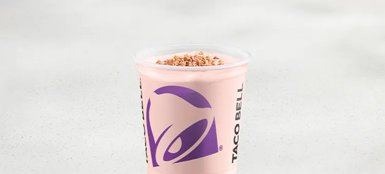 Wild Strawberry Churro Chiller: A sweet and creamy frozen blended beverage crafted with vanilla ice cream base and wild…