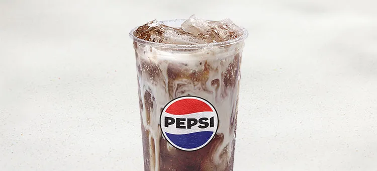 PEPSI® dirty soda: A twist on Pepsi with sweet, vanilla creme swirled in.