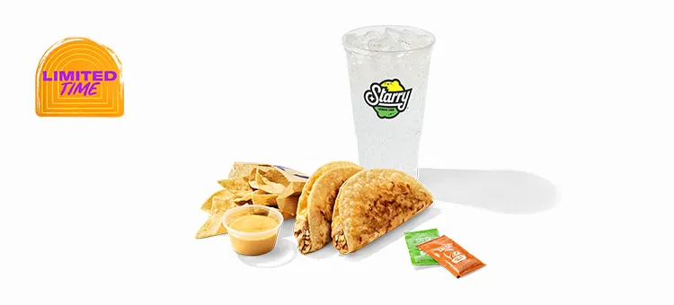 Cantina Chicken Crispy Taco Combo: Includes two Cantina Chicken Crispy Tacos, a Jalapeño Citrus Salsa packet, an Avocado…