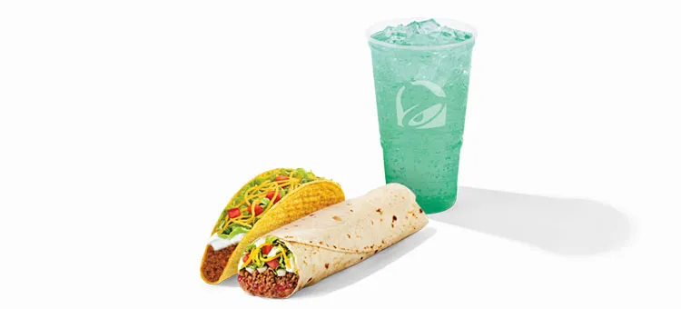 Burrito Supreme® Combo: Includes a Burrito Supreme®, a Crunchy Taco Supreme®, and a Large fountain drink.