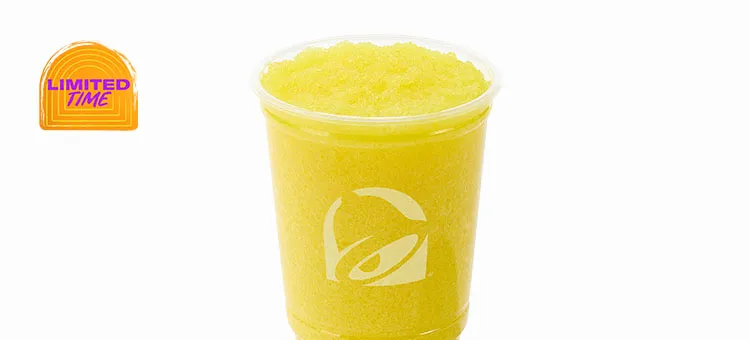 Pineapple Freeze: A sweet and tropical pineapple flavored frozen slushy drink.