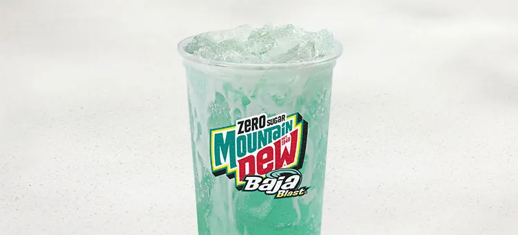 Dirty Soda with BAJA BLAST® Zero Sugar: A twist on Mountain Dew® Baja Blast® Zero Sugar with sweet, vanilla creme swirled…