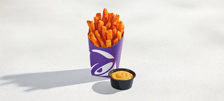 Large Nacho Fries: Crispy Nacho Fries and nacho cheese sauce to dip.