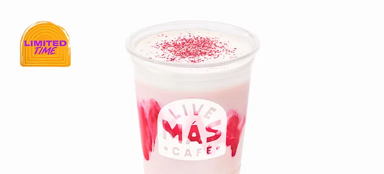 Strawberries & Crème Chiller: A smooth & creamy frozen strawberry drink blended with vanilla ice cream base and wild…