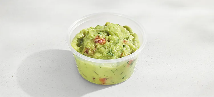 Guacamole: Guacamole made with Hass avocados.